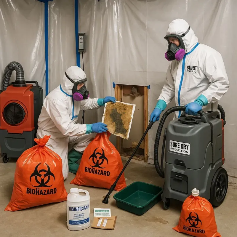 Contaminated Water Handling Protocols process in Sabana Eneas, PR